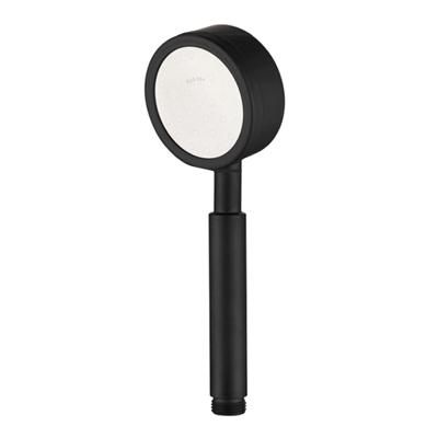 Afneembaar en wasbaar 304 roestvrijstaal ronde onder druk handheld douchekop maat: 80mm (zwart)