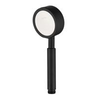 Afneembaar en wasbaar 304 roestvrijstaal ronde onder druk handheld douchekop maat: 80mm (zwart)