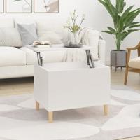 Salontafel 60x44,5x45 cm bewerkt hout wit