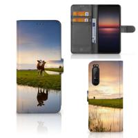 Sony Xperia 1 II | Telefoonhoesje | Met pasjeshouder | Koe