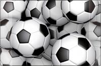 Kangaro k-0014d116 bureauonderlegger pp 38x58cm dessin voetballen