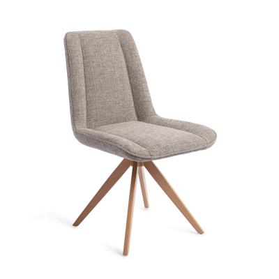 Jesper Home Draaibare Eetkamerstoel 'Umedo' Turn Peach, kleur Grainy Greige