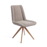 Jesper Home Draaibare Eetkamerstoel 'Umedo' Turn Peach, kleur Grainy Greige