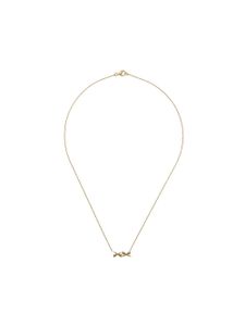 Daou collier Kiss en or 18ct à ornements en diamants