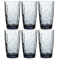 Set van 18x stuks waterglazen/longdrinkglazen blauw 470 ml - thumbnail