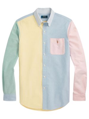 Polo Ralph Lauren chemise à design colour block - Jaune