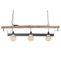 Plafondlamp Home ESPRIT Bruin Zwart Ijzer Acacia 116 X 16 X 26 CM