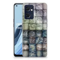 Silicone Back Cover OPPO Reno 7 5G | Find X5 Lite Spijkerbroeken - thumbnail