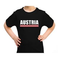 Austria / Oostenrijk supporter t-shirt zwart voor kids - thumbnail