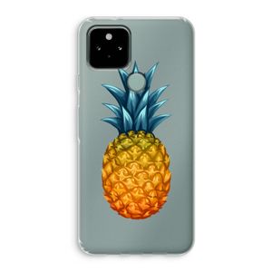 Grote ananas: Google Pixel 5 Transparant Hoesje