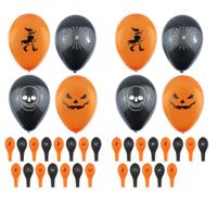 Halloween ballonnen met prints - 36x stuks - 23 cm - Halloween feestversiering - decoratie