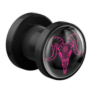 Tunnel met Magisch Doodshoofd Design Acryl Tunnels & Plugs