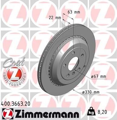 Remschijf Coat Z 400366320