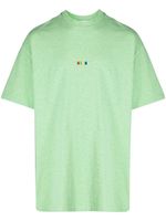 MSGM t-shirt en coton à logo brodé - Vert