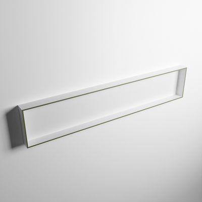 MONDIAZ EASY Nis 149,5x29,5cm in solid surface kleur Army | Talc. 1 vak geschikt voor in- of opbouw