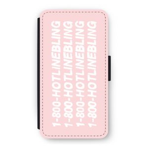 Hotline bling pink: iPhone 11 Pro Flip Hoesje
