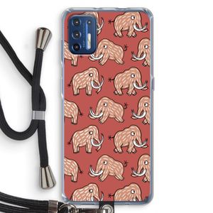 Mammoet: Motorola Moto G9 Plus Transparant Hoesje met koord