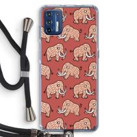 Mammoet: Motorola Moto G9 Plus Transparant Hoesje met koord