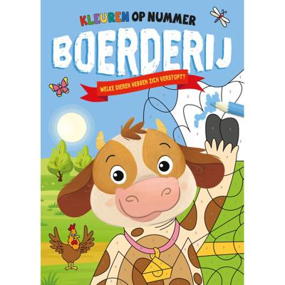 Kleuren op nummer Boerderij