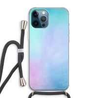 mist pastel: iPhone 12 Pro Max Transparant Hoesje met koord