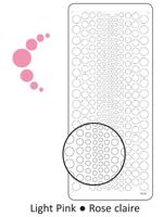 Vaessen Creative • sticker 10x23cm 10pcs lichtroze brads