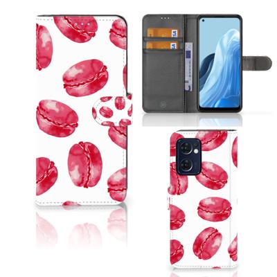 OPPO Find X5 Lite | Reno 7 5G | Book Cover | Pink Macarons