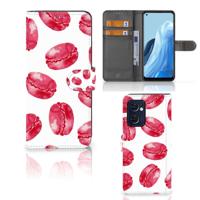 OPPO Find X5 Lite | Reno 7 5G | Book Cover | Pink Macarons