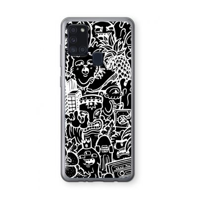 Vexx Black Mixtape: Samsung Galaxy A21s Transparant Hoesje