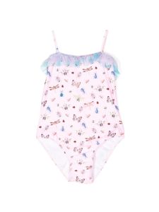 SELINIACTION KIDS maillot de bain à imprimé graphique - Rose