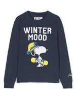 MC2 Saint Barth Kids x Peanuts™ cartoon-print cotton sweatshirt - Bleu - thumbnail