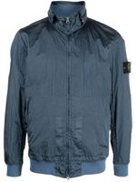 Stone Island veste zippée à patch logo - Bleu - thumbnail