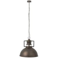 J-Line Industrieel hanglamp - metaal - grijs - thumbnail