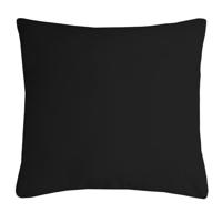 Stof Textile sierkussen Nelson - zwart - 60 x 60 cm - bank kussens - polyester Stof Textile sierkussen Nelson - zwart - 60 x 60 cm - bank kussens - polyester