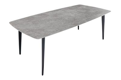 Eettafel MILANO 160cm ceramic grijs marble - 44767