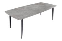 Eettafel MILANO 160cm ceramic grijs marble - 44767