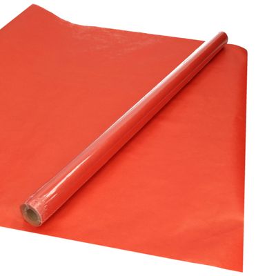 Inpakpapier/cadeaupapier - 1x rol - roodbruin - 70 x 200 cm