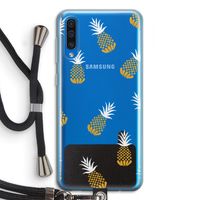 Ananasjes: Samsung Galaxy A50 Transparant Hoesje met koord Ananasjes: Samsung Galaxy A50 Transparant Hoesje met koord