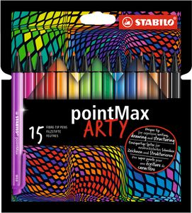 STABILO pointMax ARTY viltstift Medium 15 stuk(s)