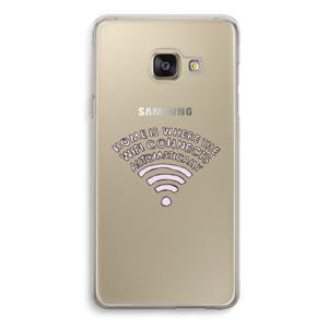 Home Is Where The Wifi Is: Samsung Galaxy A3 (2016) Transparant Hoesje