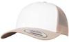 Flexfit FX6606CF Retro Trucker Colored Front - Khaki/White/Khaki - One Size