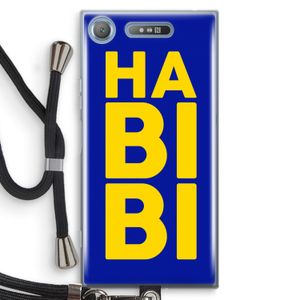 Habibi Blue: Sony Xperia XZ1 Transparant Hoesje met koord