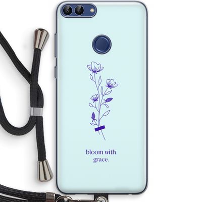 Bloom with grace: Huawei P Smart (2018) Transparant Hoesje met koord