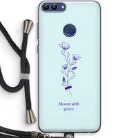 Bloom with grace: Huawei P Smart (2018) Transparant Hoesje met koord