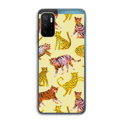 Cute Tigers and Leopards: Xiaomi Poco M3 Pro 5G Transparant Hoesje