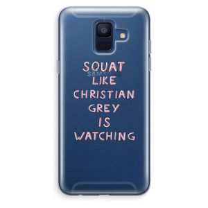 Christian Grey: Samsung Galaxy A6 (2018) Transparant Hoesje