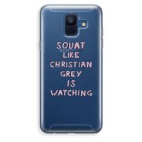 Christian Grey: Samsung Galaxy A6 (2018) Transparant Hoesje Christian Grey: Samsung Galaxy A6 (2018) Transparant Hoesje