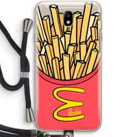 McElodie: Samsung Galaxy J7 (2017) Transparant Hoesje met koord