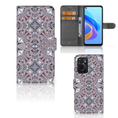 OPPO A76 | A96 | Bookcase | Flower Tiles