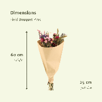 Droogbloemen Field Bouquet Pink - Ø25cm - ↕60cm