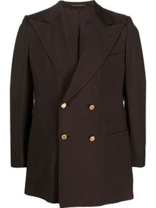 Pierre Cardin Pre-Owned blazer croisé à revers pointus (années 1960) - Marron